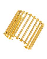 Bredt armbånd med rhinsten